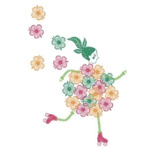 יצירה חותמות - ילדת הפרחים karliosbaby